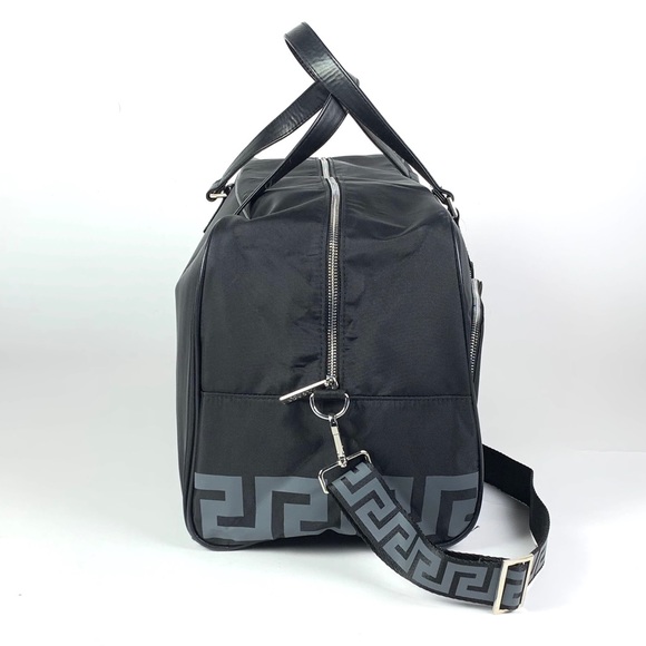 Versace Parfums Black Duffle Travel Overnight Bag - Picture 5 of 8